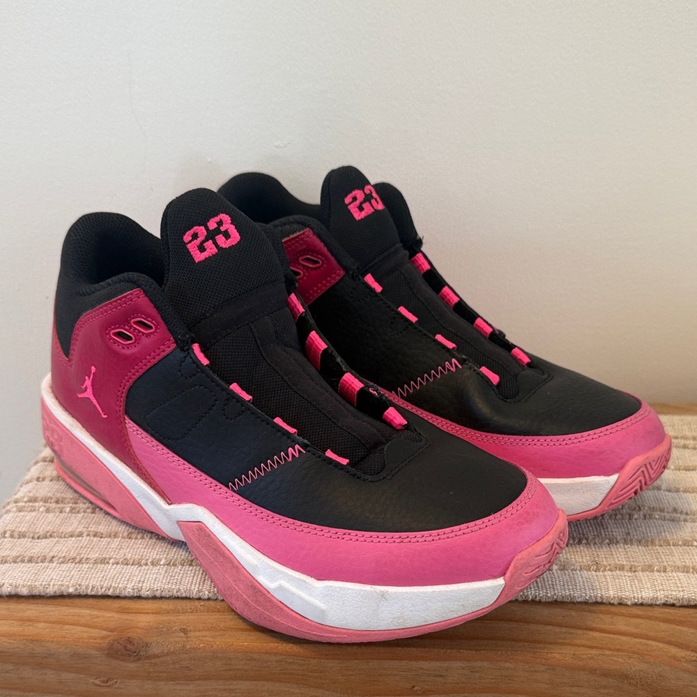 Youth Nike Air Jordan Max Aura 3 GS 'Black Pinksicle' size 6.5 youth no laces